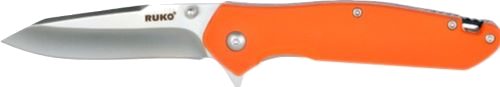 Ruko Folder Tactical 3.25" Handle Clamshell Knife – Orange