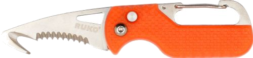 Ruko Spring Assist Folder 1.75" Rescue Knife – Orange