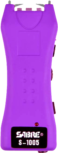Sabre Stun GUN Flashlight Mini with 1.600uC Purple Holster