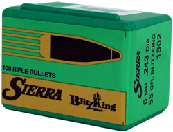 Sierra Bullets 6mm .243 55 Grain Blitzking 100-Count