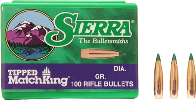 Sierra Bullets 30 Cal .308 175 Grain Tipped Match King 100-Count