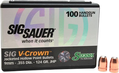 Sierra Bullets – 9mm, 124 Grain