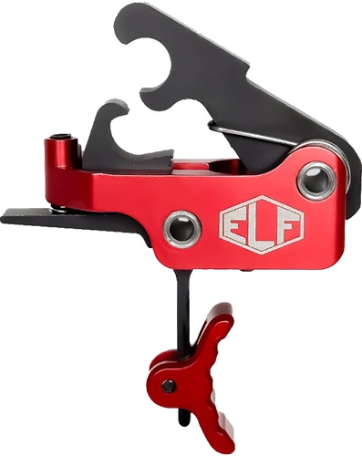 Elftmann Tactical Se AR Pltfrms Curved 2.75-4 lb Trigger – Red