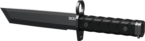 Sog Boyonet 7" Tanto Blade Black/Black with Sheath Knife