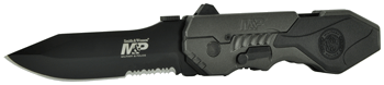 Smith & Wesson S&W M&P 2nd Gen Spring Assist 3.6" Drop Pnt Serrated Knife