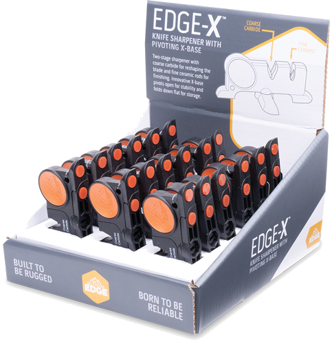 Outdoor Edge Game Edge-X Sharpener 18-Piece Counter Display