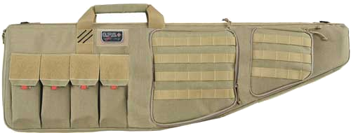 GPS Tactical AR 42" Tan with External Handgun Holder Case