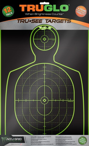 Truglo Tru-See Reactive Target Handgunner 12" X 18" 12-Pack