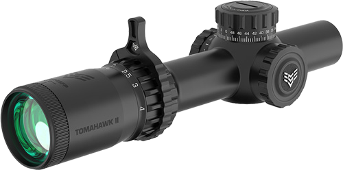Swampfox Tomahawk II 1-4x24 Sfp Green Fiber Optic