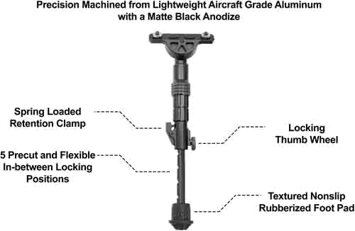 Leapers, Inc. - UTG Recon Flex 8"-12" M-LOK Bipod