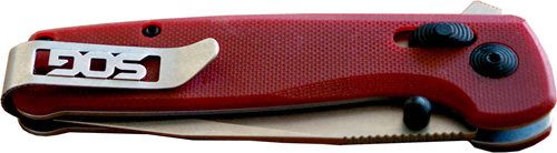 Sog Terminus Xr G10 Pln Edge 2.95" Blade Crimson Knife