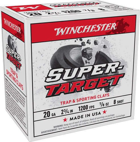 Winchester Target 20 Gauge #8 Shot Ammunition – 250 Rounds