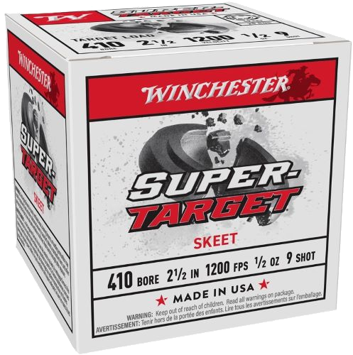 Winchester Target 410 2-1/2" 1/2 oz 9 #9 Shot Ammunition – 250 Rounds