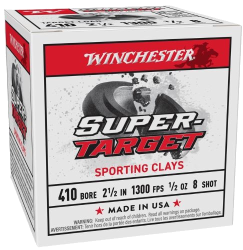 Winchester Target 410 2-1/2" 1/2 oz 8 #8 Shot Ammunition – 250 Rounds