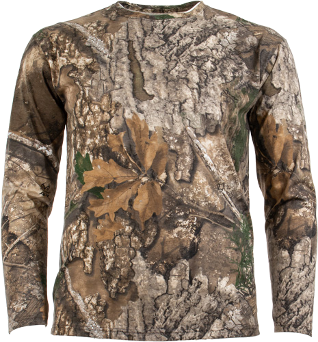 Habit Bear Cave Long Sleeve Tee Realtree Apx Large