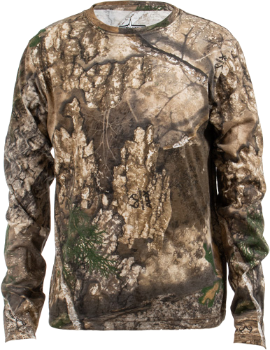 Habit Bear Cave Youth Tee Long Sleeve Realtree Apx Large