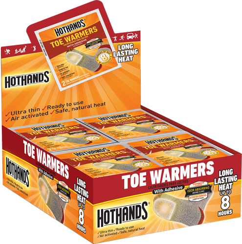 HOTHANDS TOE WARMERS 40 PAIR 8 HOUR W/ ADHESIVE<