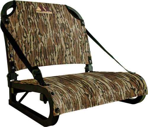 Millennium Field Pro Turkey Seat Mossy Oak Bottomland with Backrest