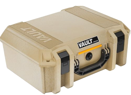 Pelican Vault V300pf5 Five Pistol Tan Case