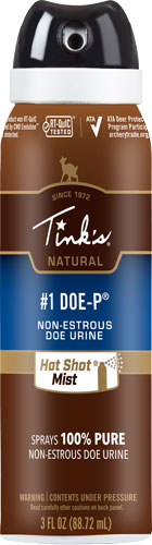 Tinks Deer Lure 1 Doe-P Non Estrus Hot Shot Mist 3 oz. Aero