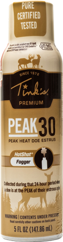Tinks Peak30 Premium Deer Lure Estrus Fogger 5 oz. Aerosol