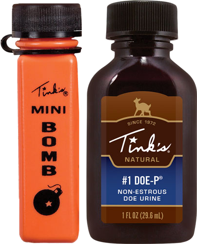 Tinks Deer Lure 1 Doe-P Non Estrus with Mini Bomb 1FL Ounce