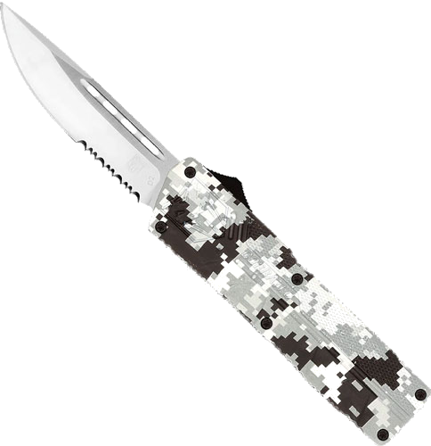 Cobratec Knives Lightweight Otf Winter Digi 3.25" Dp Serrated
