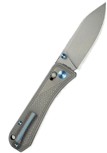 WE Knife Bougie Banter 2.91" Gray Titanium Gray Stonewash Knife