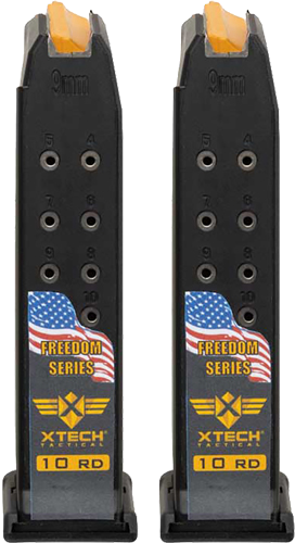 XTech Tactical for Glock 19 Freedom 2-Pack 10-Round Magazine