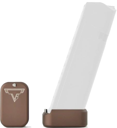 Taran Tactical Firepower Glock 19 Magazine Extension – +2/3 Coyote Bronze