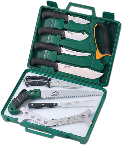 Outdoor Edge Game Processor 11 Piece Combo with Carry Case