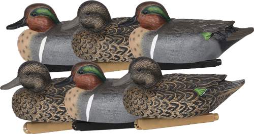 Zink Floater Decoys Green Wing Teal 6-Pack